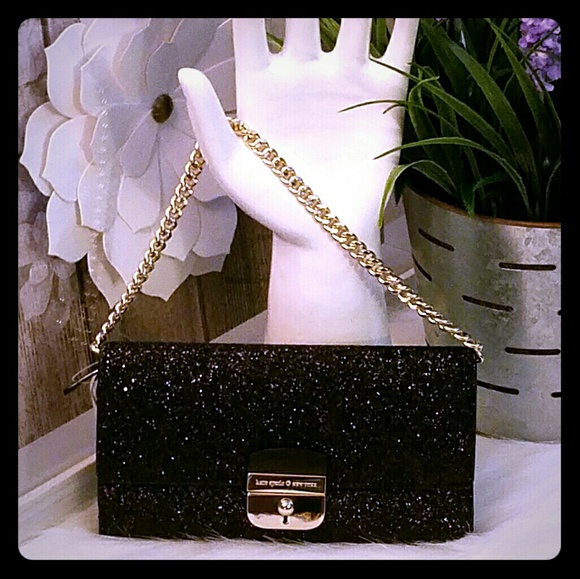 Kate spade glittered handbag clutch - Picture 1 of 5
